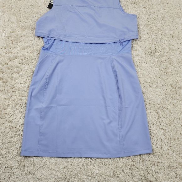 Eddie Bauer Active Dress Womens Medium Purple 4 Way Stretch Woven Zipper Pockets - Picture 8 of 12